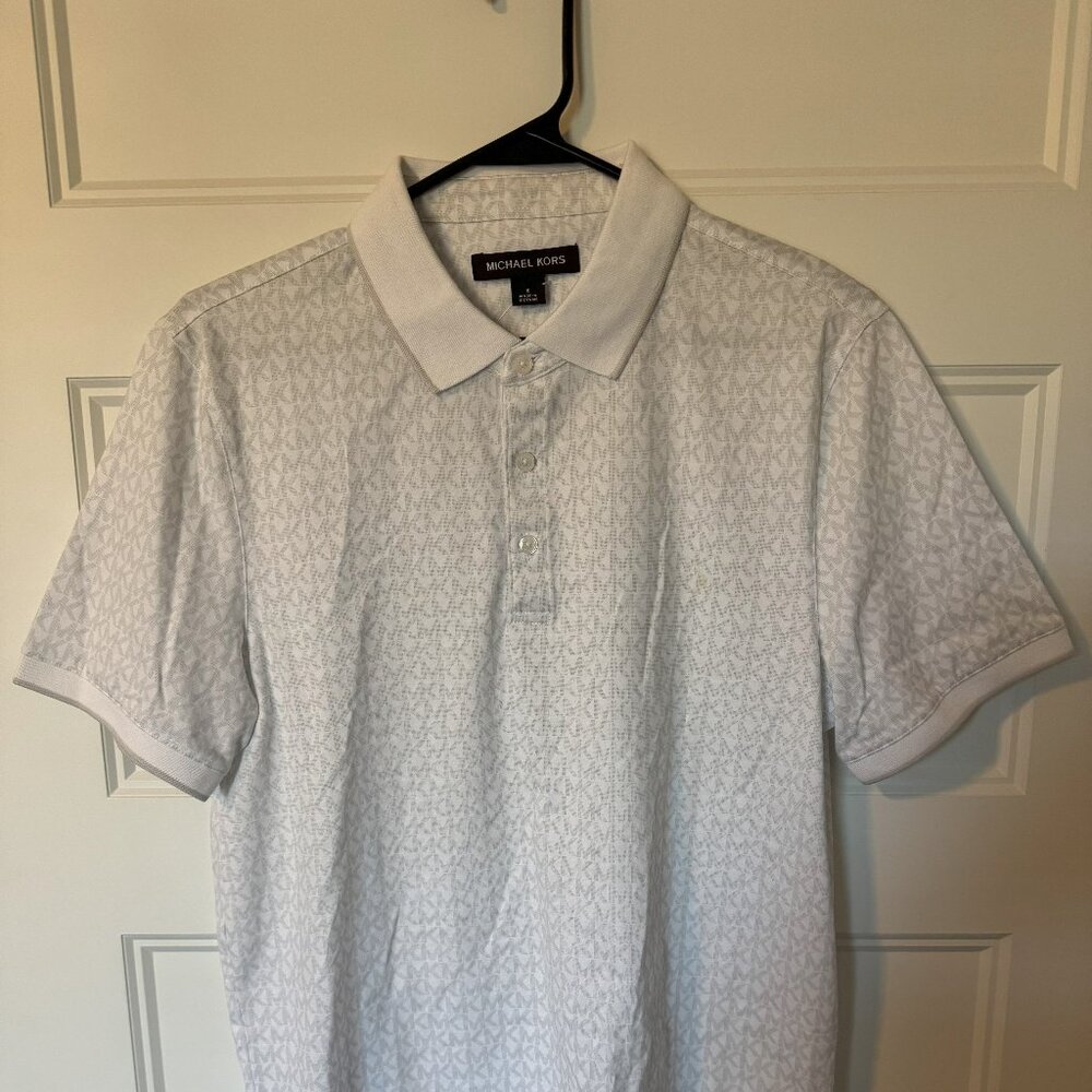 MK All over "MK" pattern Polo Shirt, NWOT